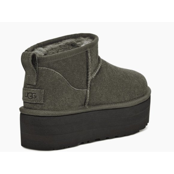 UGG Classic Ultra Mini Platform Color: FOREST NIGHT - Picture 2 of 5